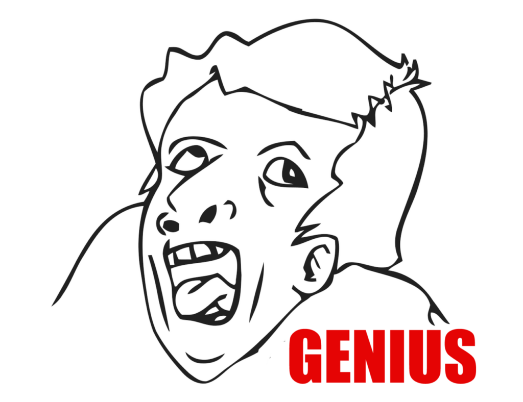 мем гениально, мем genius, genius face