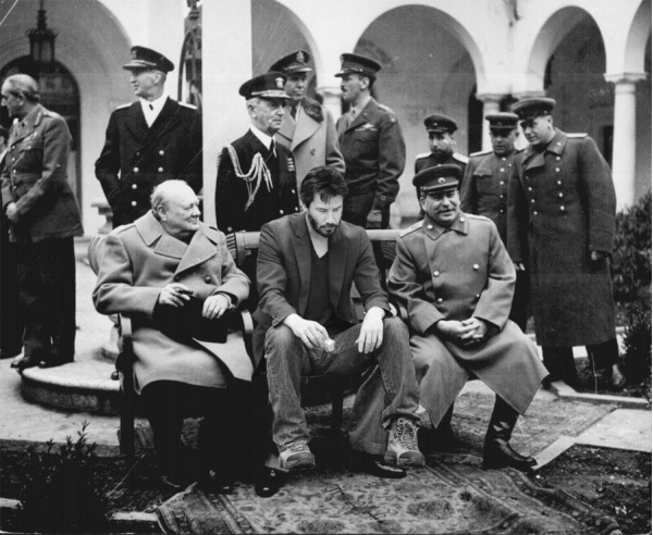 Грустный Киану Ривз Грустный Киану, Киану Ривз, Черчилль, Сталин