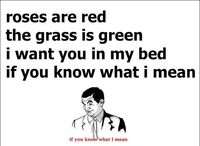 if you know what i mean