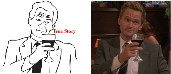 мем тру стори, true story мем, откуда мем тру стори, барни стинсон мемы, как я встретил вашу маму мемы, нил патрик мемы, 
