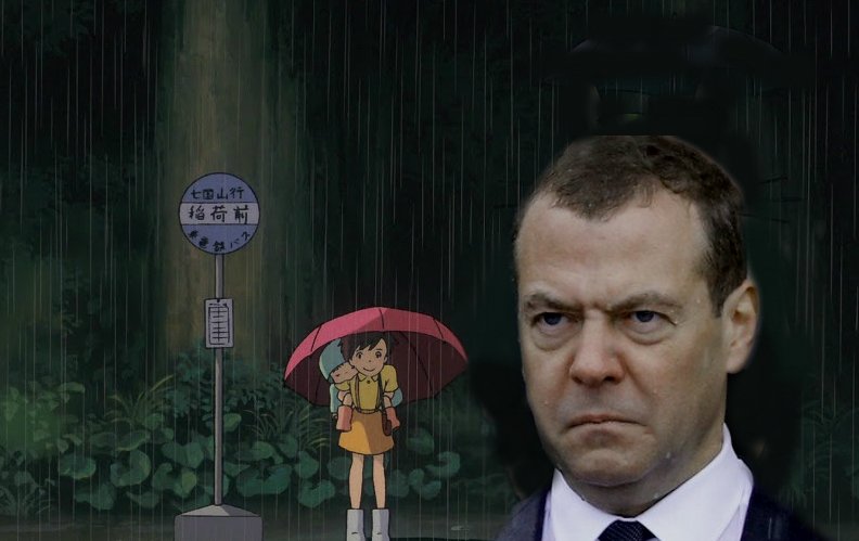 медведев и дождь