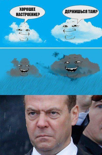 медведев и тучи