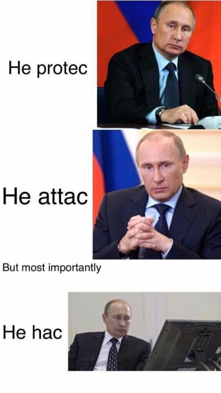He protec, but he also attac