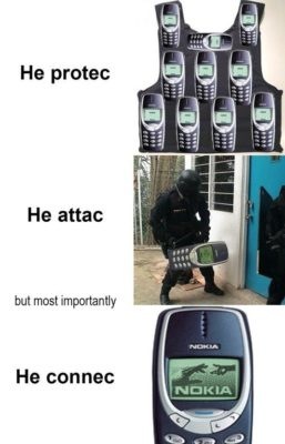 He protec, but he also attac