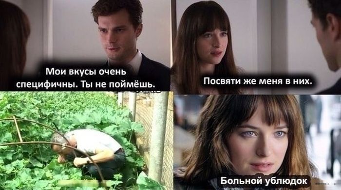 Мемы из фильма 50 оттенков серого Мои вкусы довольно необычны, боюсь ты не поймешь