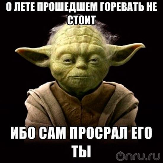 зеленое существо маленького роста с длинными ушами, магистр ордена джедаев из "Звездных войн". Йода самый мудрый из джедаев и часто дает им полезные советы. Также он в речи использует обратный порядок слов. Оба эти приема используются в мемах с мастером Йодой.