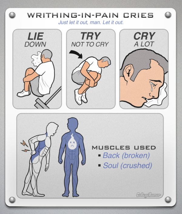 lie down cry a lot