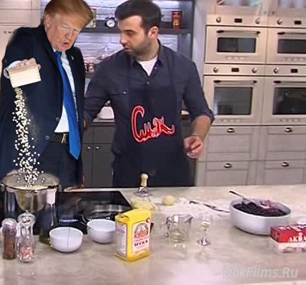 трамп кормит рыбок (10)