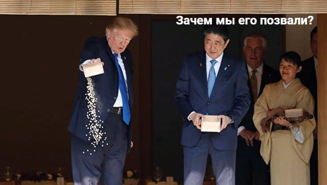 трамп кормит рыбок (6)