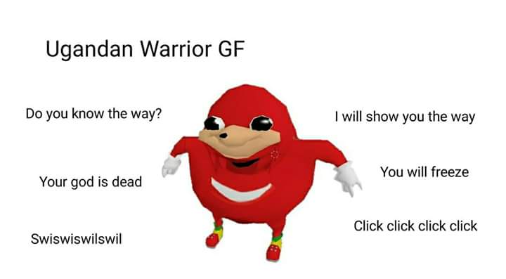 Угандийский Наклс Ugandan Knuckles