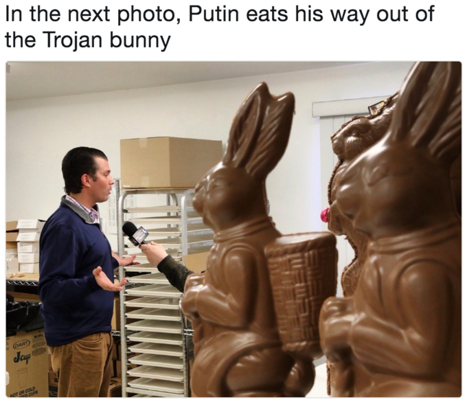 дональд трамп младший и зайцы