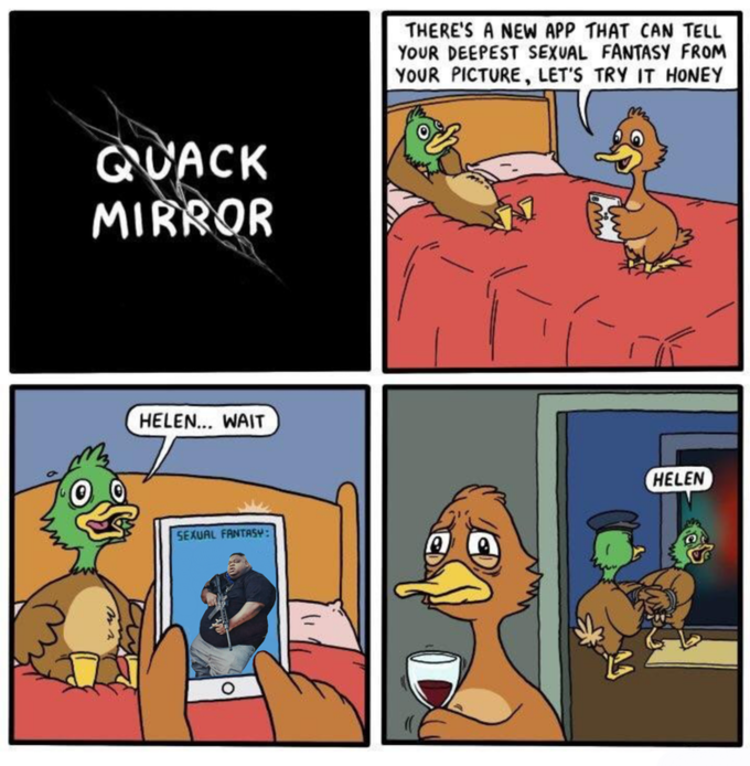 Quack Mirror черное зеркало приколы