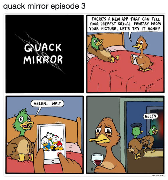 Quack Mirror утки черное зеркало
