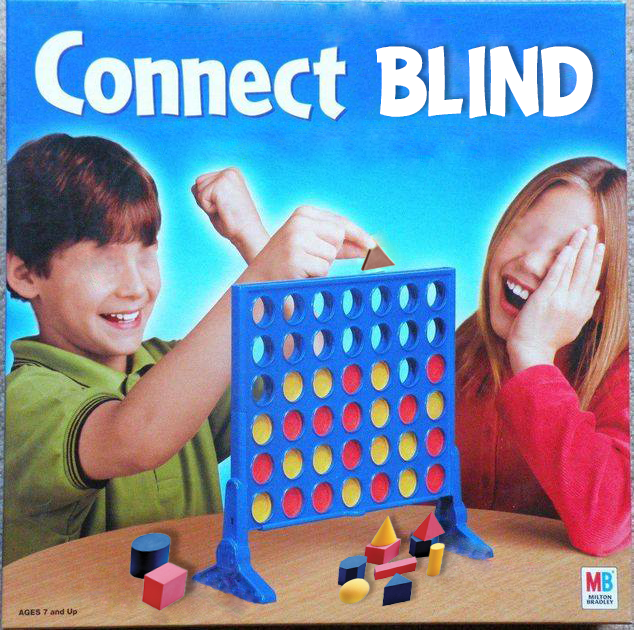 Дети играют в Connect Four Дети играют в Connect Four