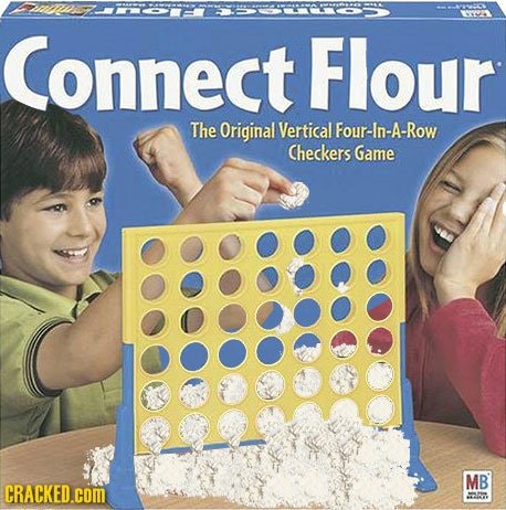 Дети играют в Connect Four Дети играют в Connect Four