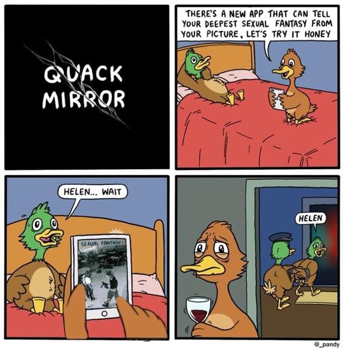 Quack Mirror мем с утками черное зеркало