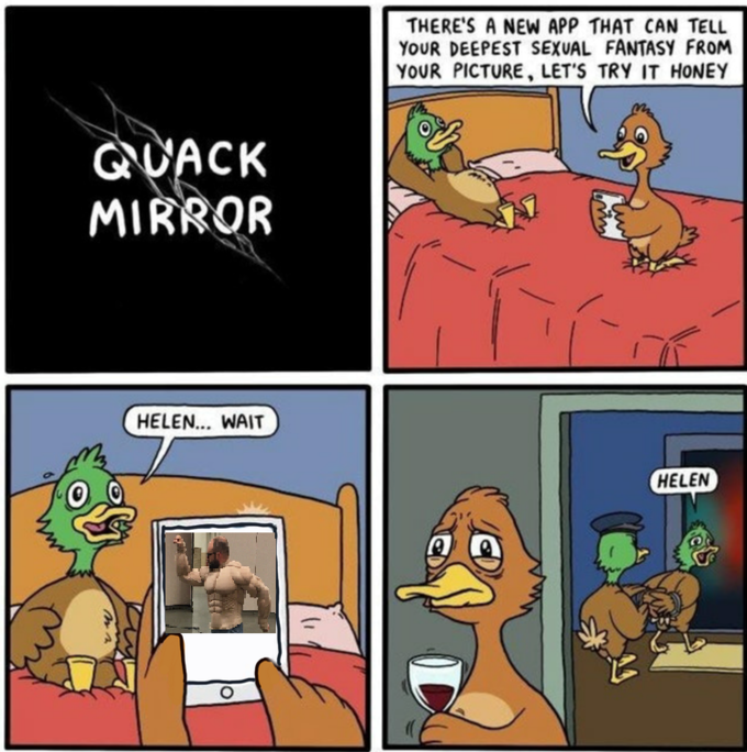 Quack Mirror утки черное зеркало