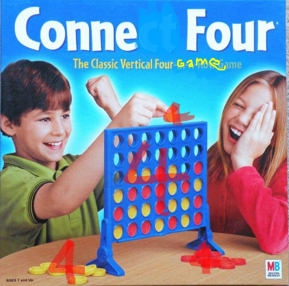 Дети играют в Connect Four Дети играют в Connect Four
