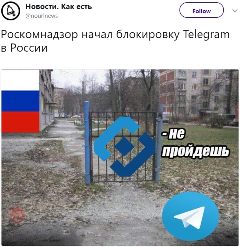 Блокировка Telegram Блокировка Telegram