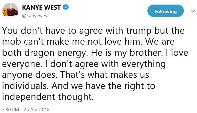 Канье Уэст и Дональд Трамп