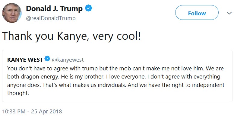 Канье Уэст и Дональд Трамп