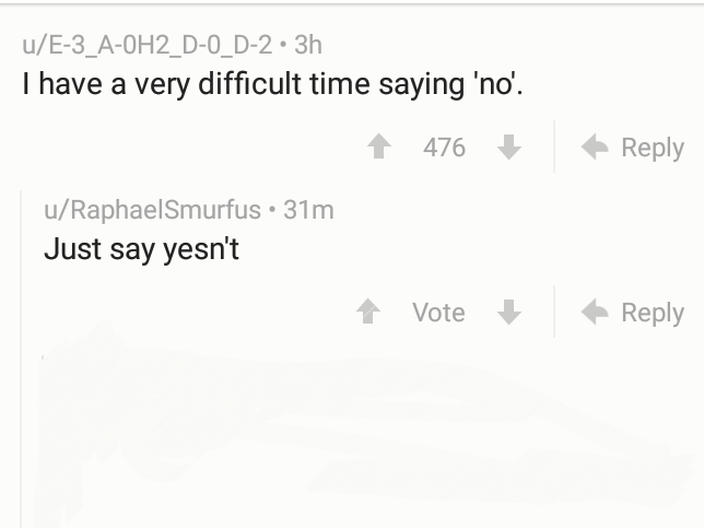 Yesn't
