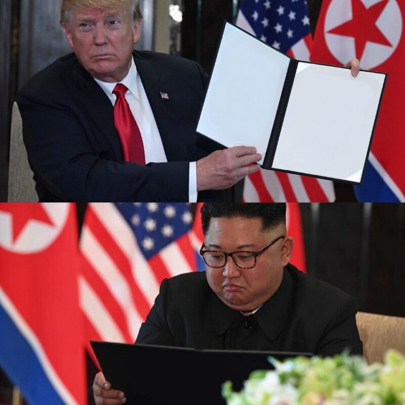 Что Трамп показал Ким Чен Ыну? Что Трамп показал Ким Чен Ыну?