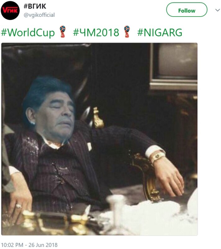 Марадона разошёлся на матче Аргентины