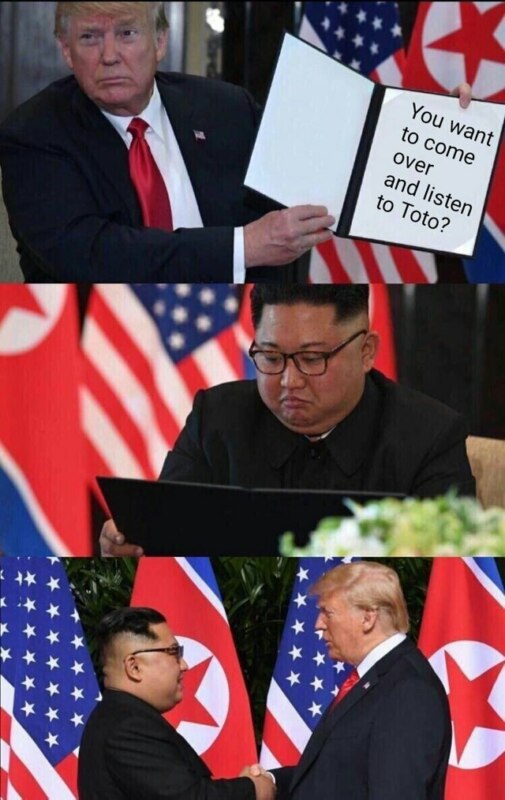 Что Трамп показал Ким Чен Ыну? Что Трамп показал Ким Чен Ыну?