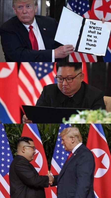 Что Трамп показал Ким Чен Ыну? Что Трамп показал Ким Чен Ыну?