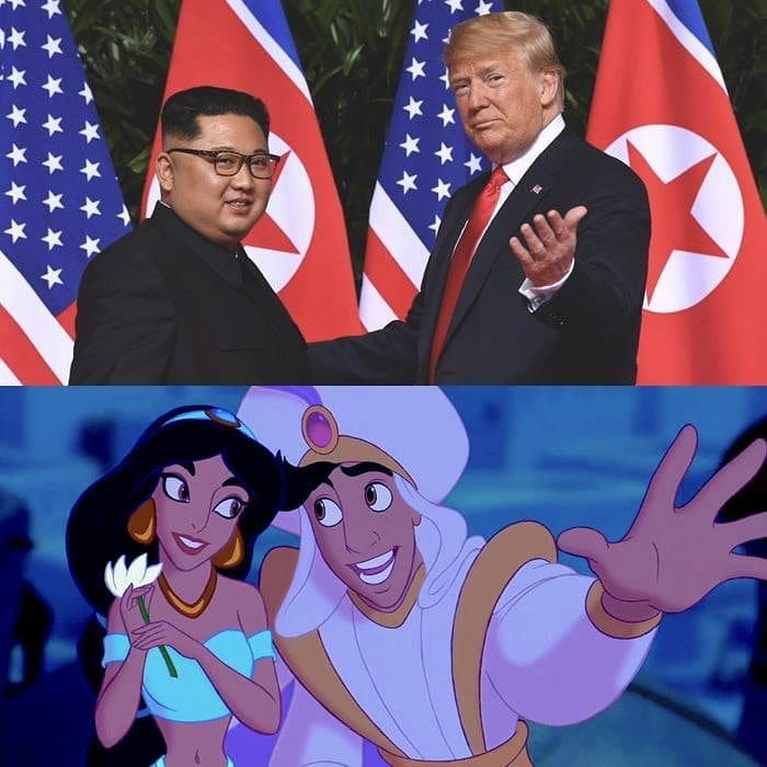 Ким Чен Ын и Дональд Трамп