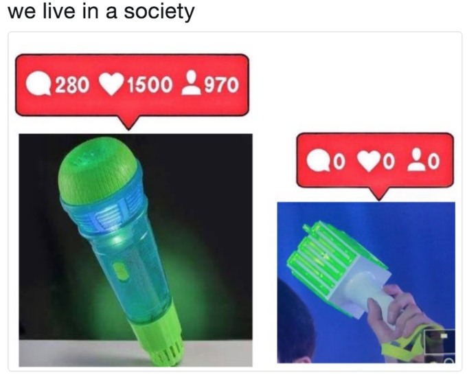 We live in a society