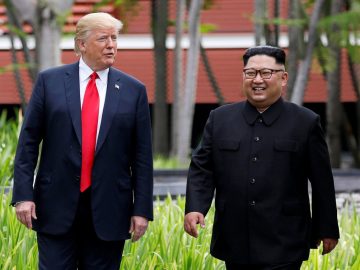 Ким Чен Ын и Дональд Трамп
