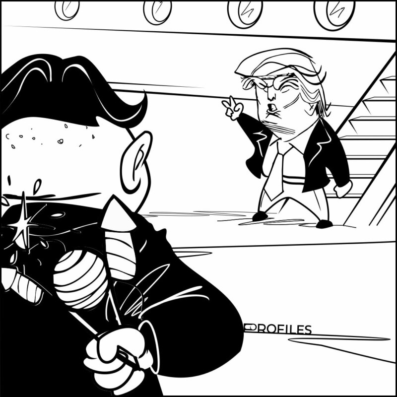 Ким Чен Ын и Дональд Трамп