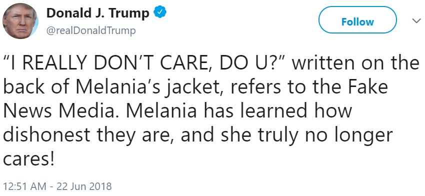 Куртка Мелании Трамп