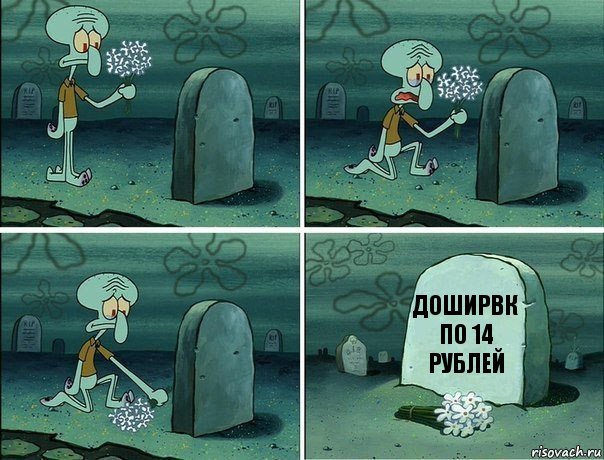 Сквидвард кладет цветы на могилу мем Сквидвард кладет цветы на могилу мем