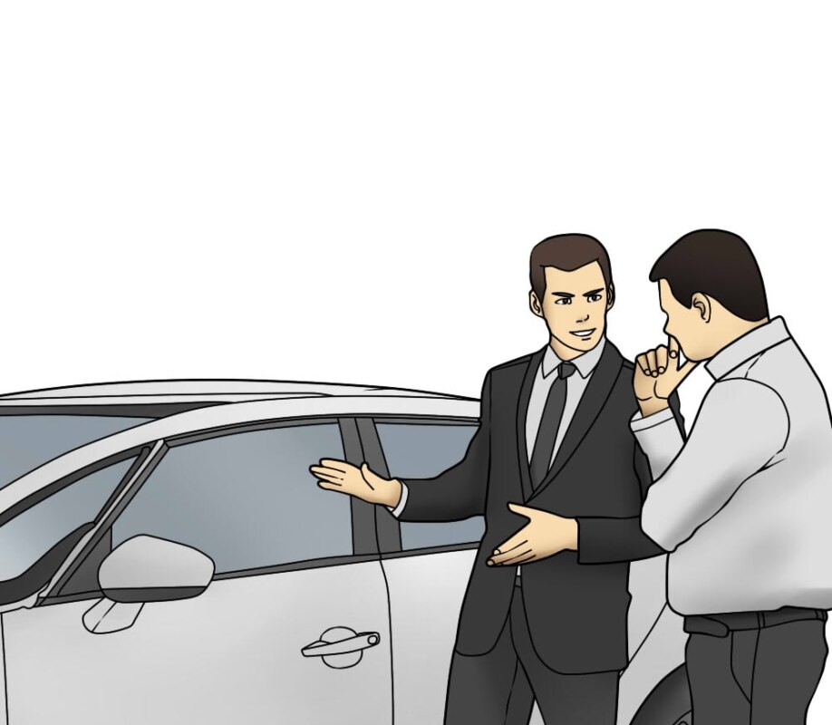 Продавец автомобилей Продавец автомобилей