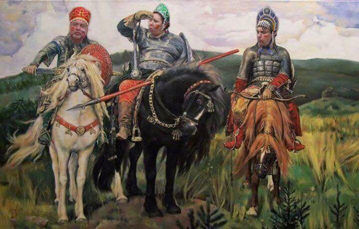 Болельщики в кокошниках