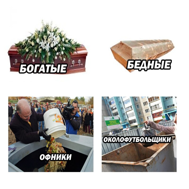 Гробы для бедных и богатых