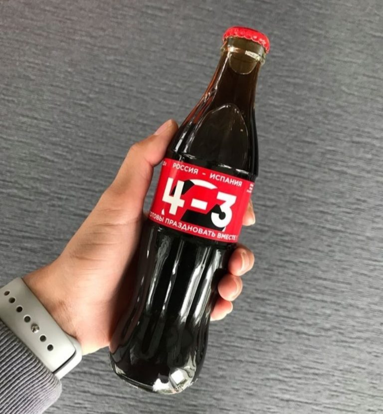 кока-кола со счетом