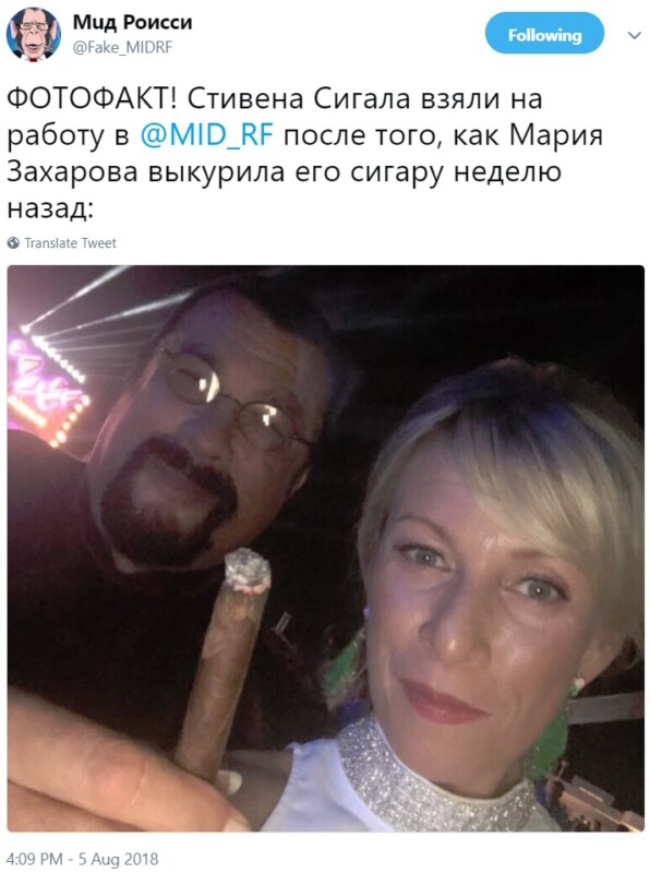 Стивена Сигала назначили представителем МИД