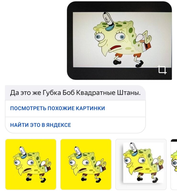 Алиса распознаёт мемы