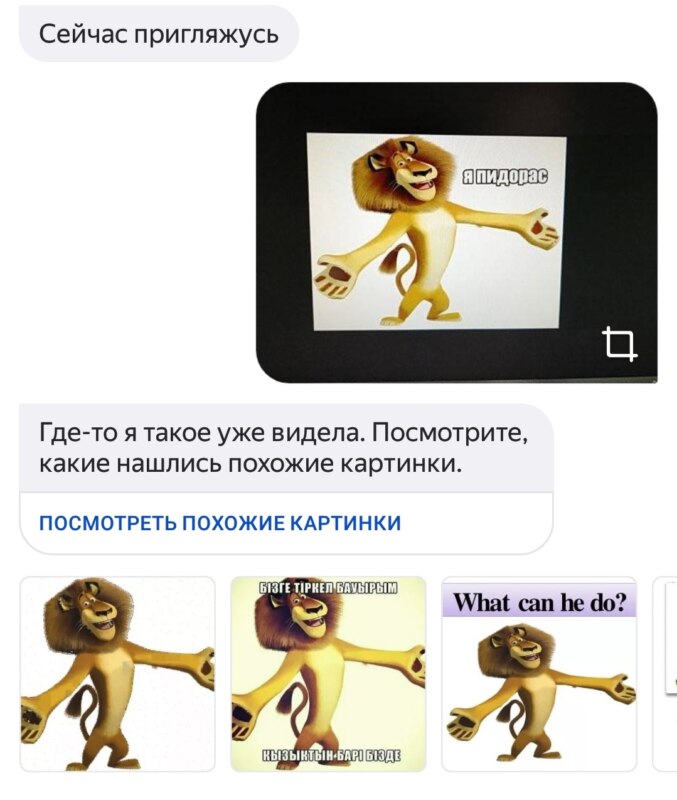 Алиса распознаёт мемы