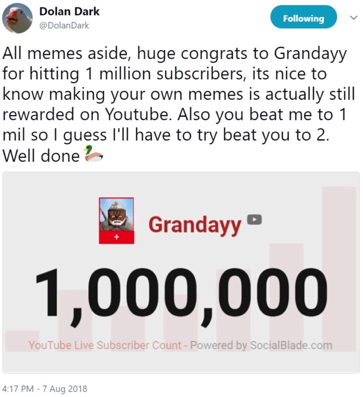 Grandayy vs. Dolan Dark Grandayy vs. Dolan Dark