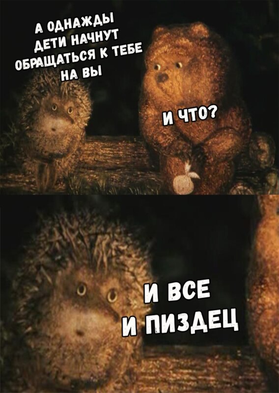 И что? И всё (Ёжик в тумане)
