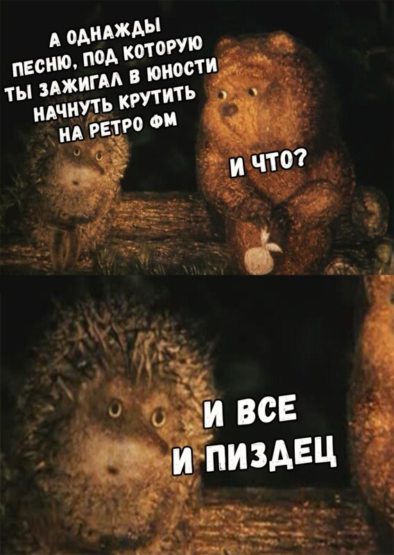 И что? И всё (Ёжик в тумане)