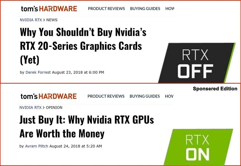 RTX Off / RTX On