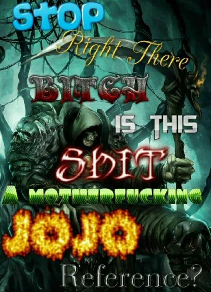 Is This a JoJo Reference?