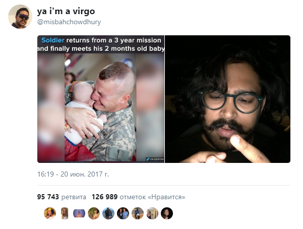 мужик считает на пальцах оригинал твиттер