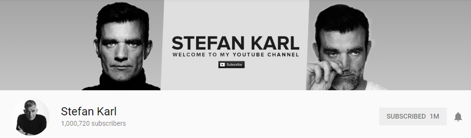 Канал Стефана Карла Стефанссона набрал миллион подписчиков Канал Стефана Карла Стефанссона набрал миллион подписчиков
